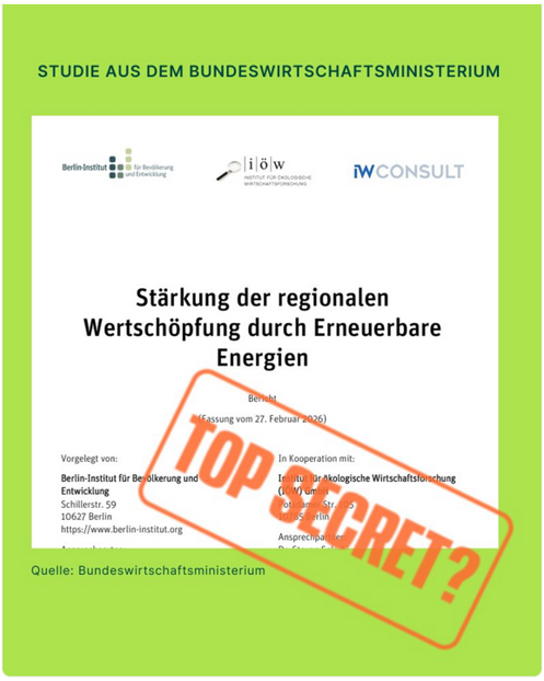 Studie: Erneuerbare Energien eine große Chance für Kommunen