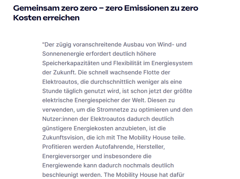 Null Emissionen zu Null Kosten – toll !!