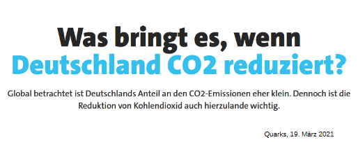 2% – unser Beitrag an CO2-Emissionen ist doch so gering
